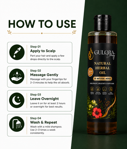 18 Herbal Blend Hair Growth Oil